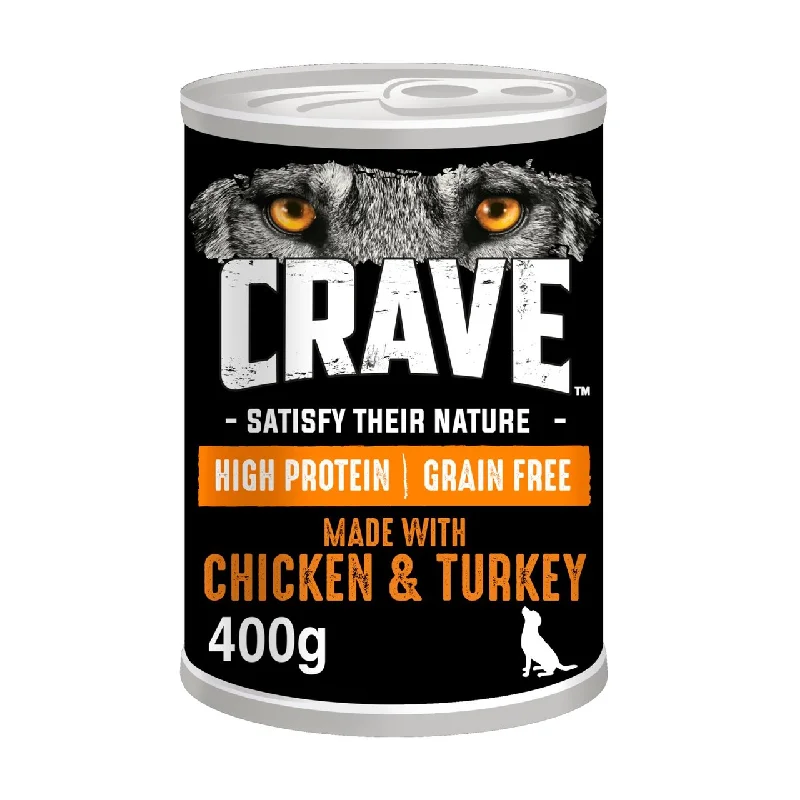 - Food for picky dogsCrave Adult Wet Dog Food Can with Chicken & Turkey in Loaf 400g