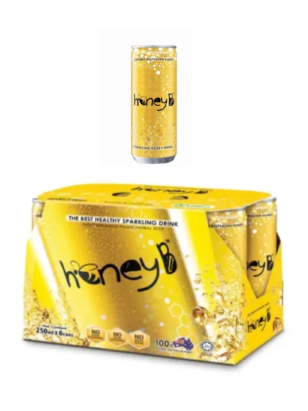 HONEY B SPARKLING HONEY PINEAPPLE 6X250ML