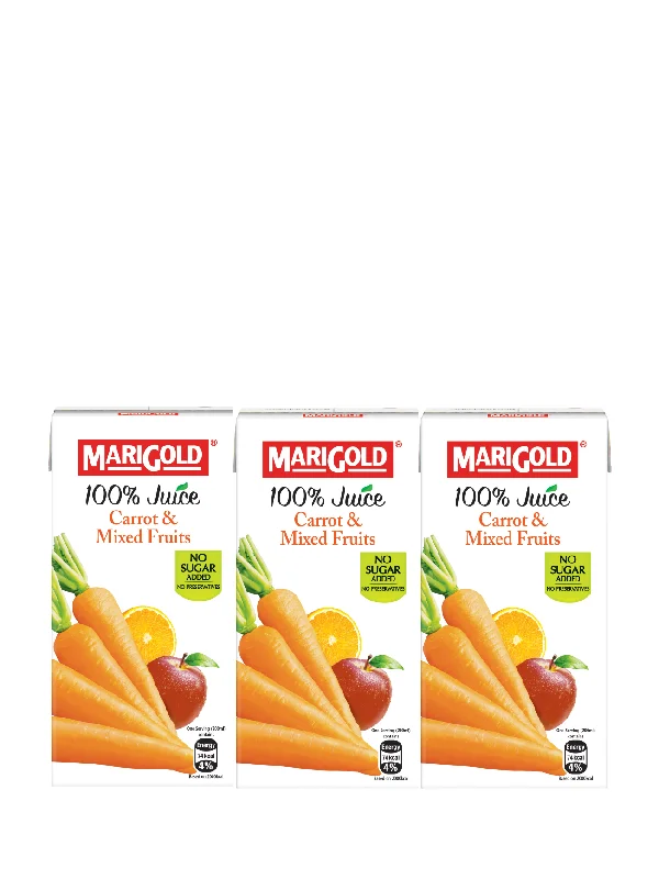 MARIGOLD 100% JUICE CARROT MIXED 3X200ML