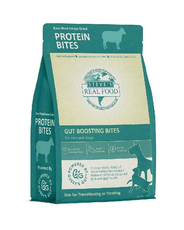 Steve's Real Food Lamb Protein Bites Freeze Dried Treats For Dogs and Cats, 4oz