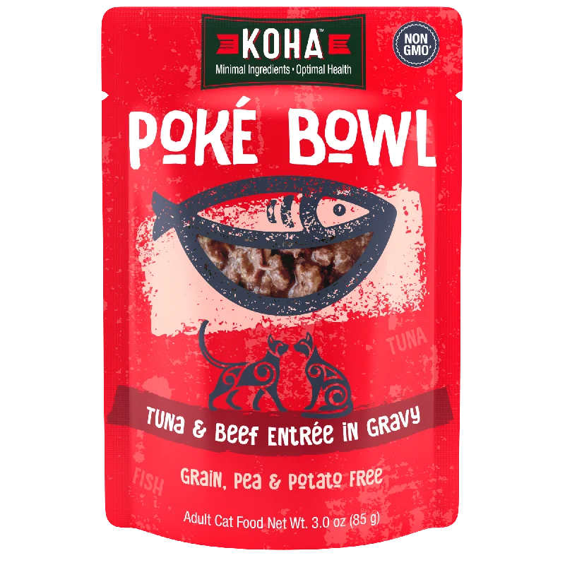 Poké Bowl Tuna & Beef Entrée in Gravy for Cats