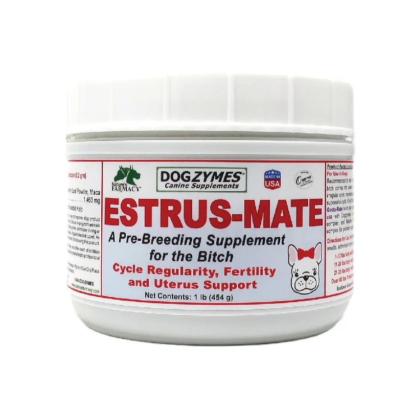 Nature's Farmacy Dogzymes Estrus-Mate Botanical Blend Pre-Breeding Supplement For Dogs, 1lb