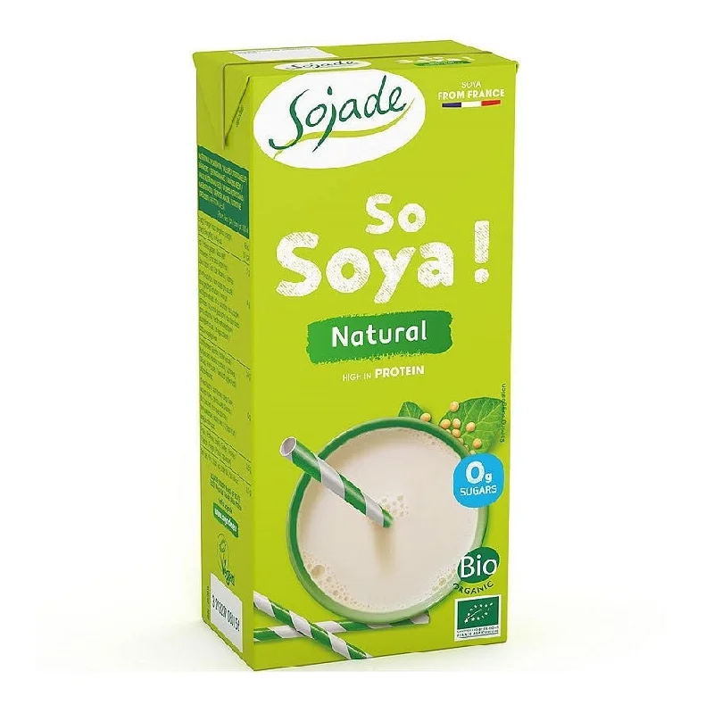 Sojade Organic Unsweetened Soya Milk 1L (6pk)