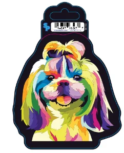 5. **Pet backpack is breathable**Sticker - Large - Color Patches - Shih Tzu