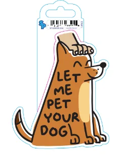 4. **Dog muzzle is breathable**Sticker - Large - Let Me Pet