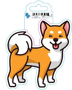 9. **Pet nail clippers with LED lights**Sticker - Large - Puppy Lines - Shiba Inu