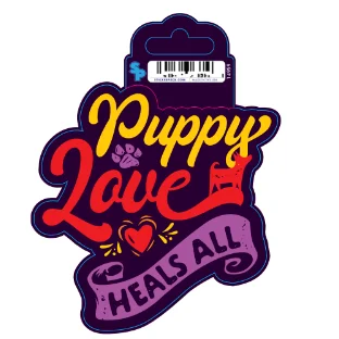 2. **Dog raincoat is waterproof and windproof**Sticker - Large - Puppy Love Heals All