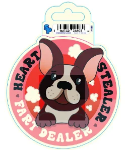 8. **Dog snack bag is portable**Sticker - Small - Dog Sayings - Fart Dealer