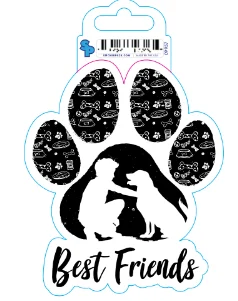 8. **Dog snack bag is portable**Sticker - Small - Dog Sayings - Paw Best Friends